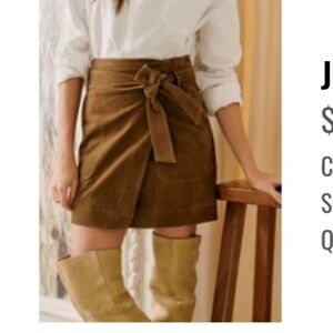 Sezane Leandra Skirt Taupe - Size 38